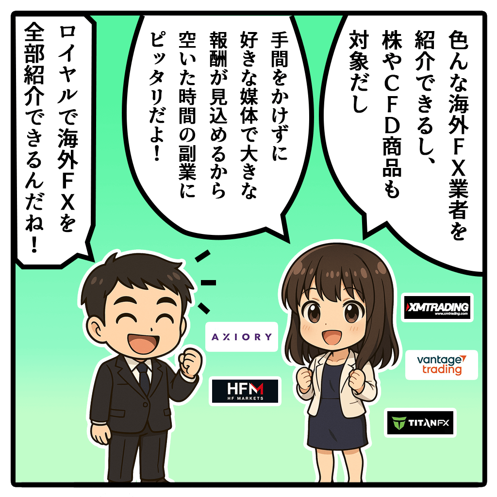 ロイヤルキャッシュバックアフィリエイト漫画4コマ目